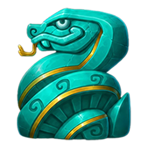 Teal feathered serpent