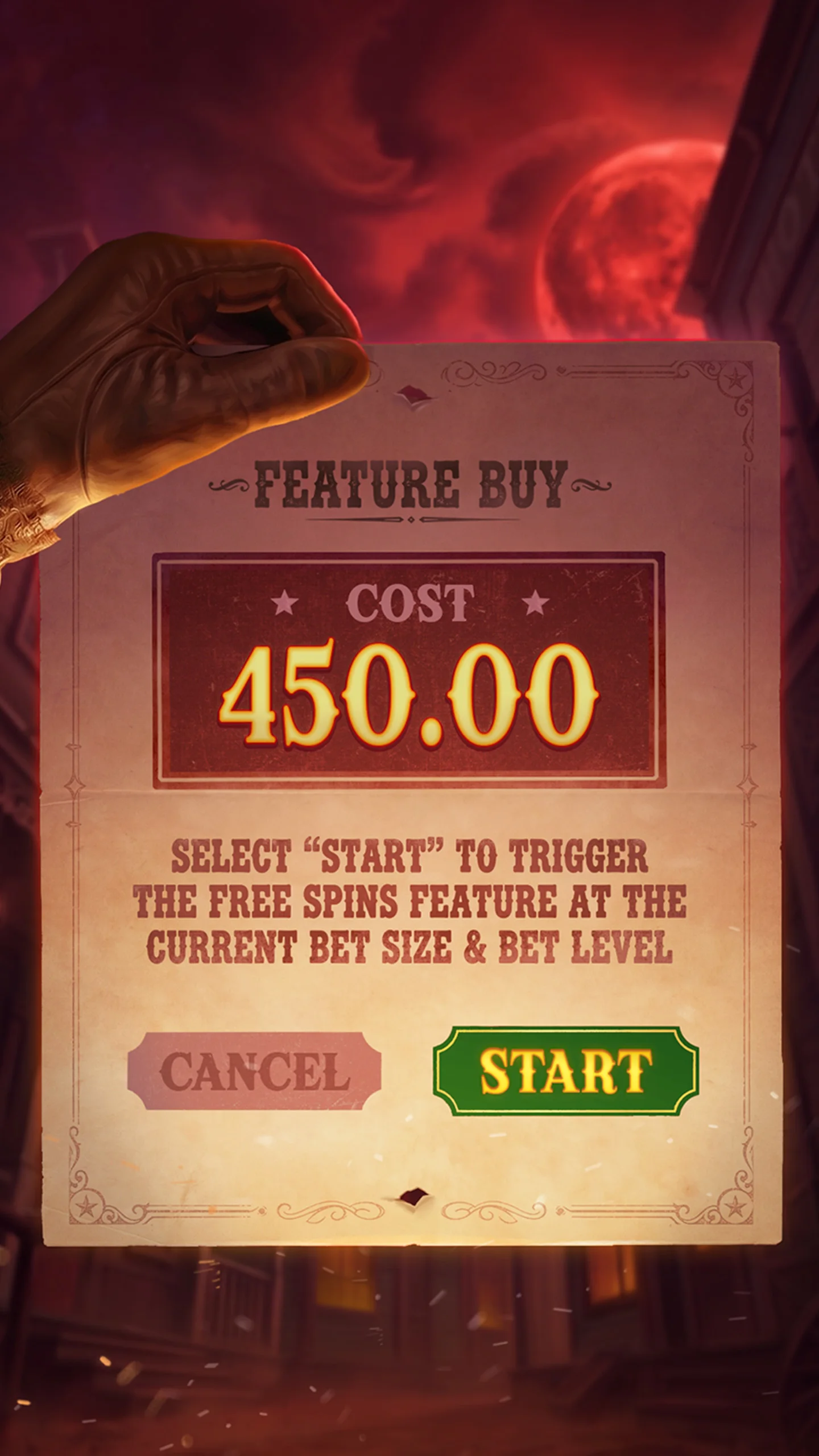 Feature buy confirmation: cost 450.00