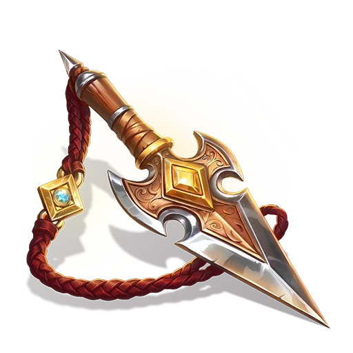 Carved spearhead