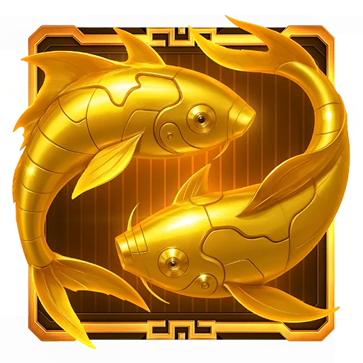Pair of golden koi