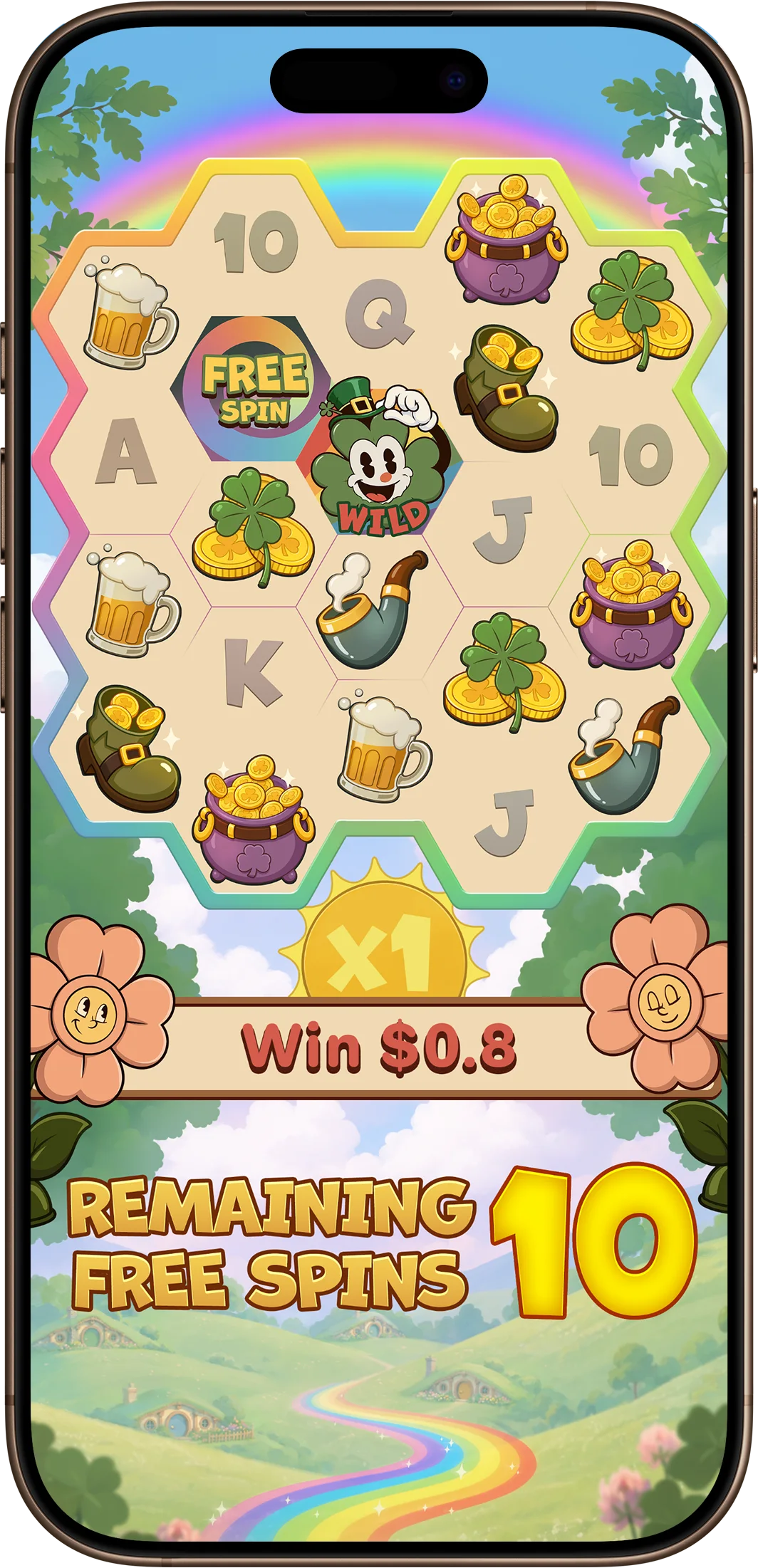 Free spins on a phone, 10 spins remaining