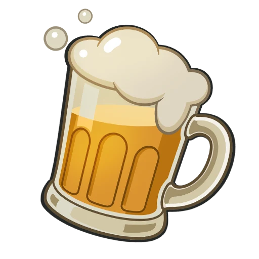 Frothy mug of beer