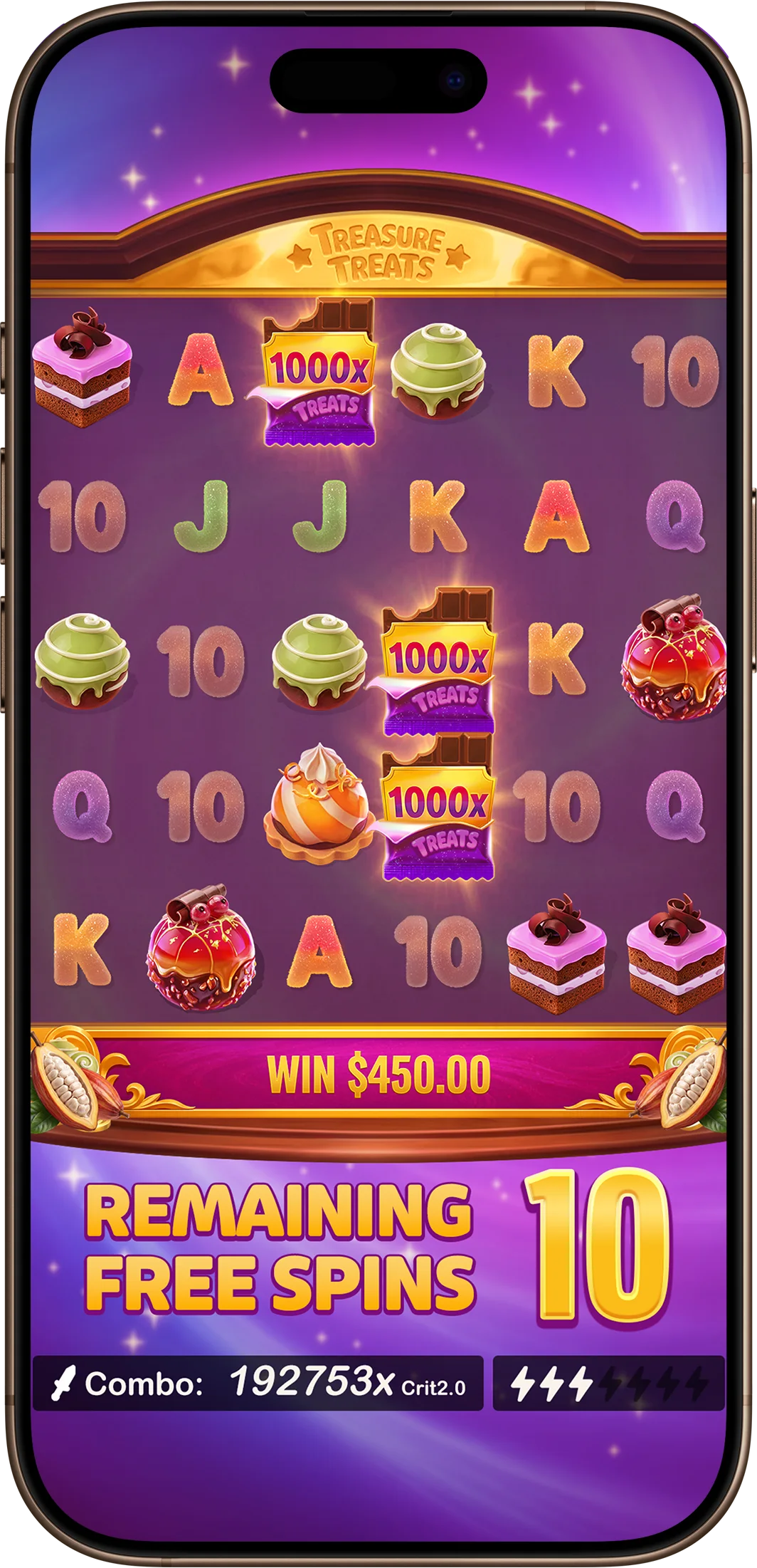 Free spins on a phone, 10 spins remaining