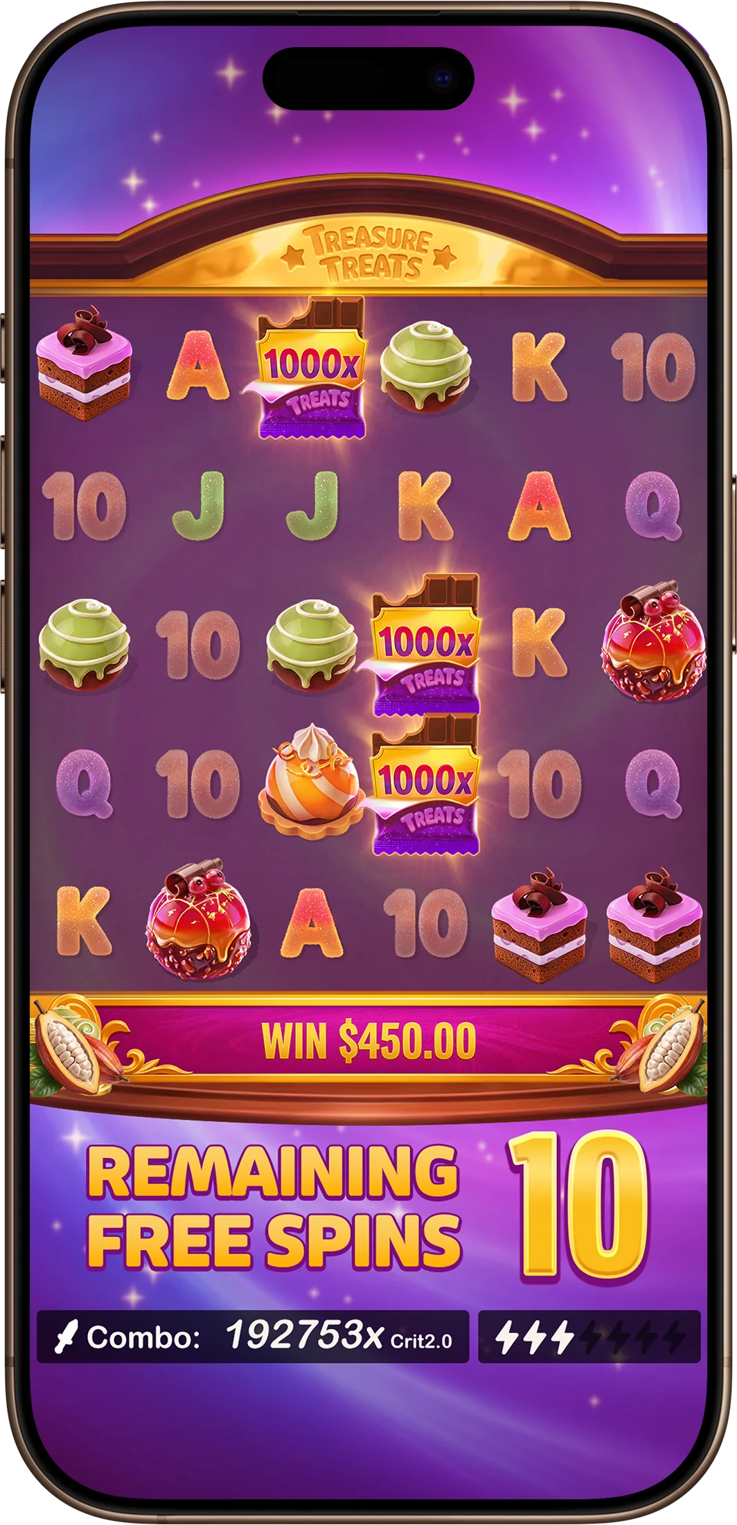 Free spins on a phone, 10 spins remaining