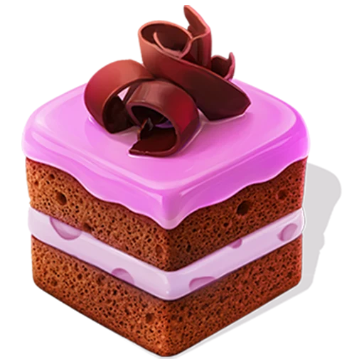 Pink-iced layer cake