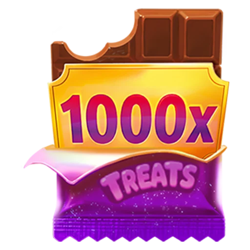 Chocolate bar in a 1000x Treats wrapper